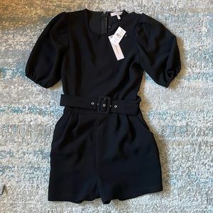 NWT BCBGeneration Romper includes belt with pockets 16” across bust Size 4